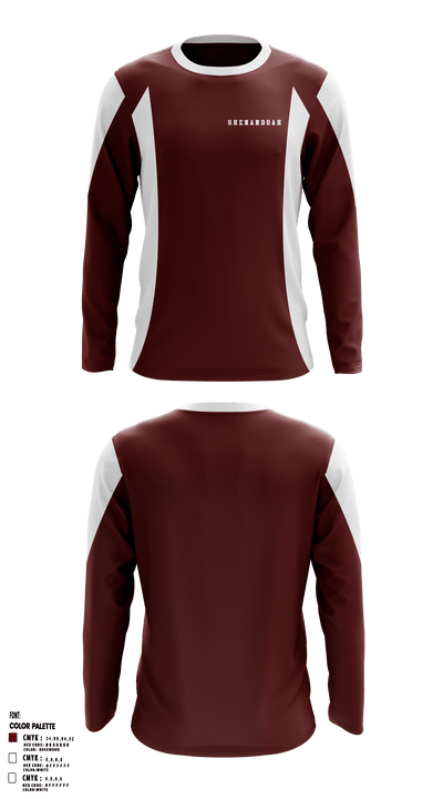 Shenandoah High School 71129367 Long Sleeve Performance Shirt - 1
