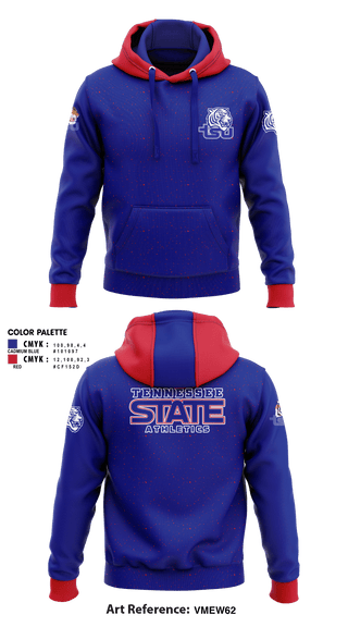 Hoodie, Tennessee State University Cheer, Cheer, Teamtime, Team time, sublimation, custom sports apparel, team uniforms, spirit wear, spiritwear, sports uniforms, custom shirts, team store, custom team store, fundraiser sports, apparel fundraiser