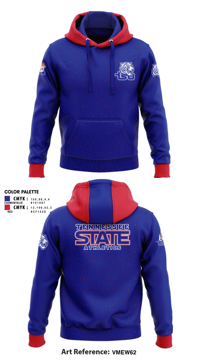 Tennessee State University Cheer 58135381 Hoodie - 1