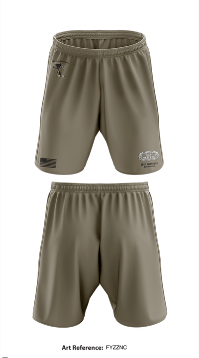 18th FA BDE Airborne 33985132 Athletic Shorts With Pockets - 2