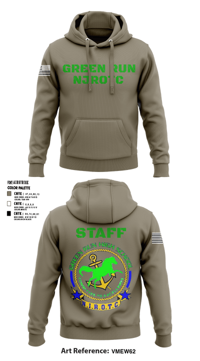 Green Run High School NJROTC 48143942 Hoodie - 54 - Copy