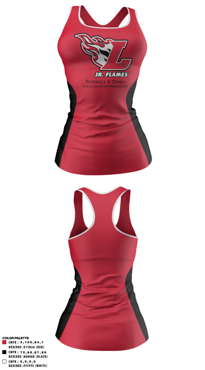 Lodi Jr Flames Football & Cheer 35943137 Tank Top - 1