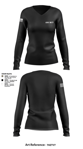Women's Long Sleeve Vneck Shirt, 486 MCT, , Teamtime, Team time, sublimation, custom sports apparel, team uniforms, spirit wear, spiritwear, sports uniforms, custom shirts, team store, custom team store, fundraiser sports, apparel fundraiser