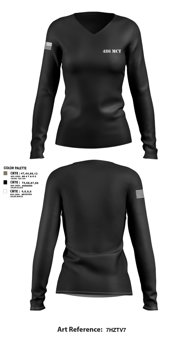 Women's Long Sleeve Vneck Shirt, 486 MCT, , Teamtime, Team time, sublimation, custom sports apparel, team uniforms, spirit wear, spiritwear, sports uniforms, custom shirts, team store, custom team store, fundraiser sports, apparel fundraiser
