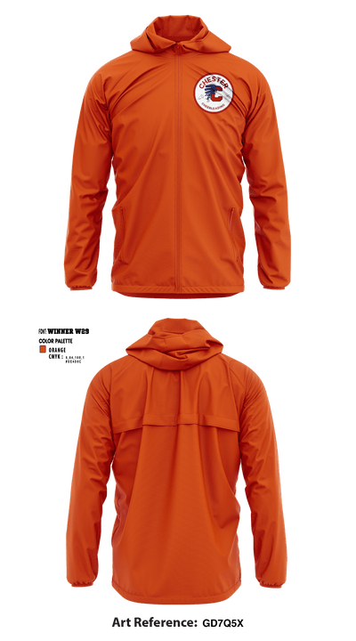 Chester High School Cheer 46279495 Windbreaker - 1