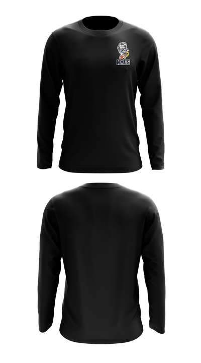 New Martinsville Junior Sports 82171066 Long Sleeve Performance Shirt - 48
