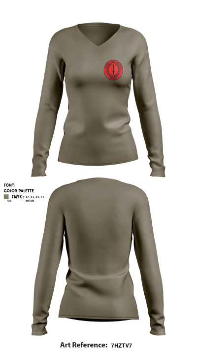 Alpha One Security Group 81233537 Women's Long Sleeve V-neck Shirt - 3