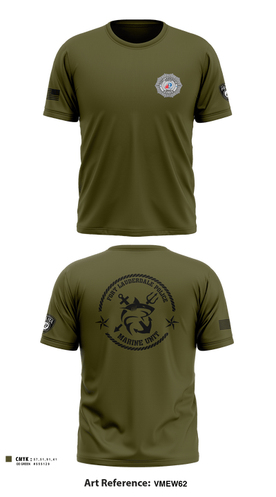 Fort Lauderdale Police Department Marine Unit 17016009 Short Sleeve Performance Shirt - 2