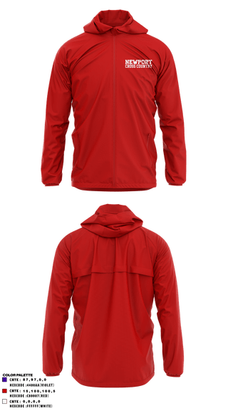 Windbreaker, Newport High School Cross Country, Cross Country, Teamtime, Team time, sublimation, custom sports apparel, team uniforms, spirit wear, spiritwear, sports uniforms, custom shirts, team store, custom team store, fundraiser sports, apparel fundraiser