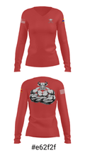 2nd SQD D TRP 6-1CAV 38584664 Women's Long Sleeve V-neck Shirt - 7