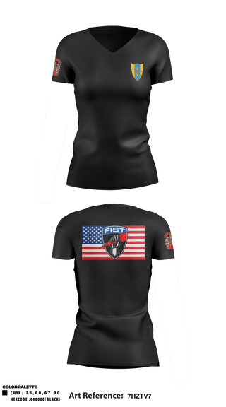 Women's Short Sleeve Vneck Shirt, , Army, Teamtime, Team time, sublimation, custom sports apparel, team uniforms, spirit wear, spiritwear, sports uniforms, custom shirts, team store, custom team store, fundraiser sports, apparel fundraiser