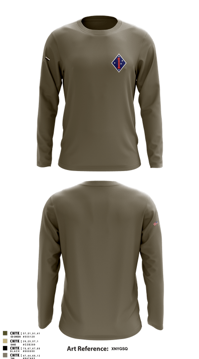 1 marine division fwd 62335436 Long Sleeve Performance Shirt - 5