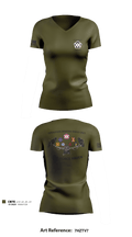 327th MCT 96493981 Women's Short Sleeve V-neck Shirt - 9