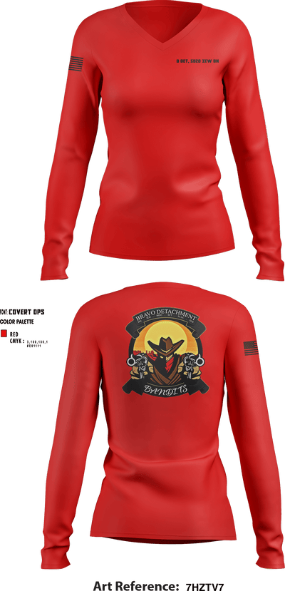 B DET, 502D IEW BN 43347096 Women's Long Sleeve V-neck Shirt - 6
