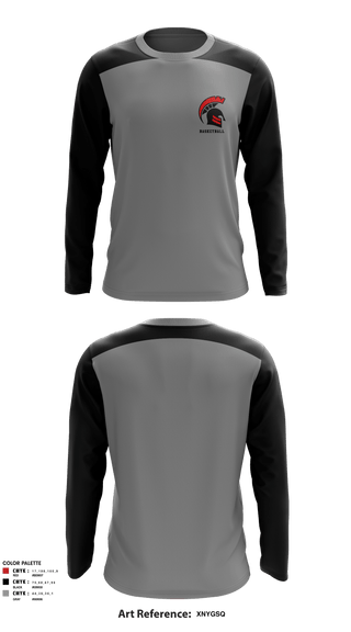 Long Sleeve Performance Shirt, Discovery High School Basketball, Men's Basketball, Teamtime, Team time, sublimation, custom sports apparel, team uniforms, spirit wear, spiritwear, sports uniforms, custom shirts, team store, custom team store, fundraiser sports, apparel fundraiser