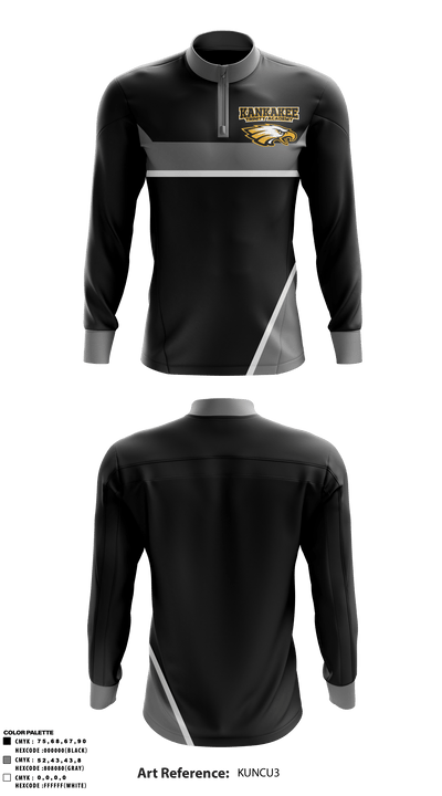 Kankakee Trinity Academy Junior High School 42888581 Quarter Zip Jacket - 2
