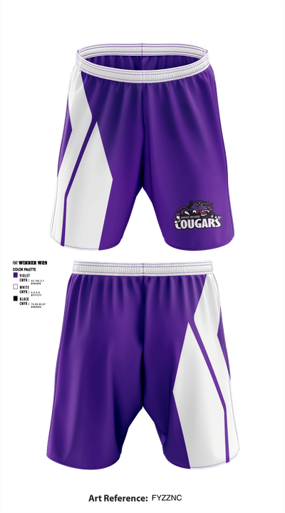 Wind River High School Football 32894452 Athletic Shorts With Pockets - 1