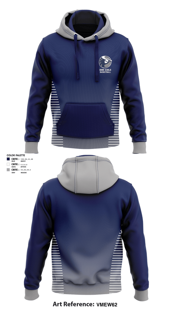 Hoodie, IRHS Girls Basketball, Women's Basketball, Teamtime, Team time, sublimation, custom sports apparel, team uniforms, spirit wear, spiritwear, sports uniforms, custom shirts, team store, custom team store, fundraiser sports, apparel fundraiser