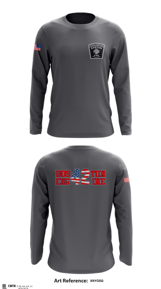 Long Sleeve Performance Shirt, Boston Fire Department Engine-42, , Teamtime, Team time, sublimation, custom sports apparel, team uniforms, spirit wear, spiritwear, sports uniforms, custom shirts, team store, custom team store, fundraiser sports, apparel fundraiser