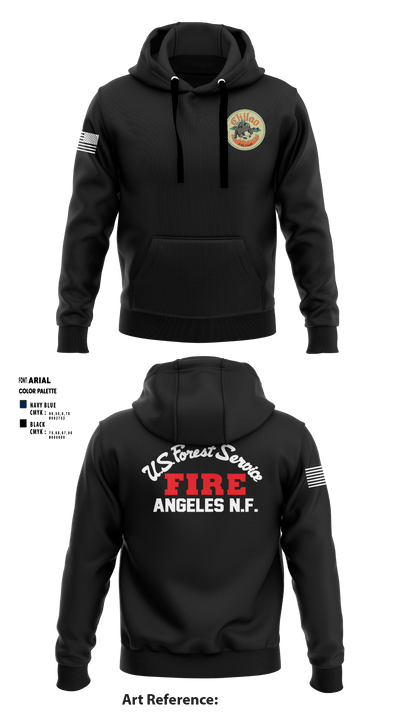 Chilao fire camp 45383717 Hoodie - 3