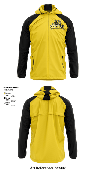 Windbreaker, Central High School, School Spirit Store, Teamtime, Team time, sublimation, custom sports apparel, team uniforms, spirit wear, spiritwear, sports uniforms, custom shirts, team store, custom team store, fundraiser sports, apparel fundraiser