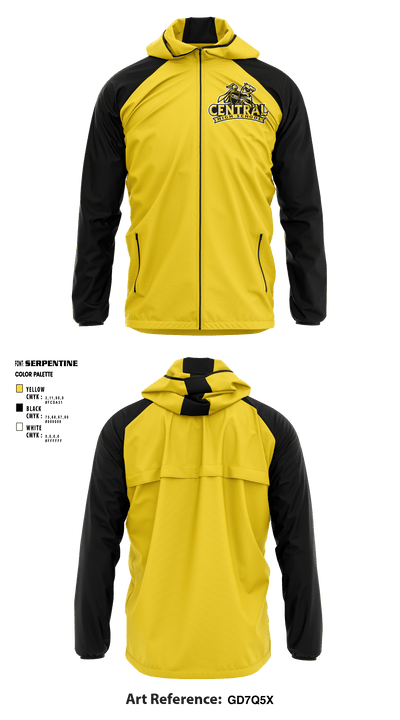 Central High School 9946770 Windbreaker - 1