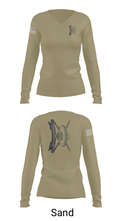 Delta Company 1-200INF BN 51320314 Women's Long Sleeve V-neck Shirt - 41