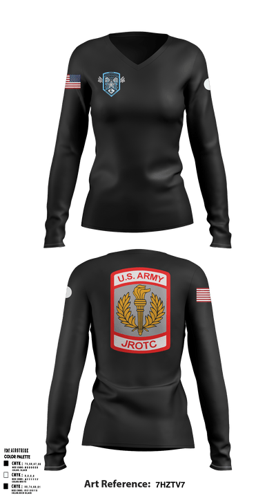 Lee/New Century General Battalion 69349726 Women's Long Sleeve V-neck Shirt - 52