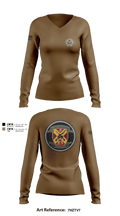 Weapons Training Battalion 3430348 Women's Long Sleeve V-neck Shirt - 2