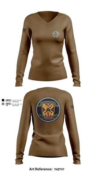 Women's Long Sleeve Vneck Shirt, , Army, Teamtime, Team time, sublimation, custom sports apparel, team uniforms, spirit wear, spiritwear, sports uniforms, custom shirts, team store, custom team store, fundraiser sports, apparel fundraiser