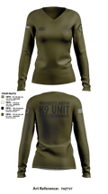 K9 Unit 27578074 Women's Long Sleeve V-neck Shirt - 11