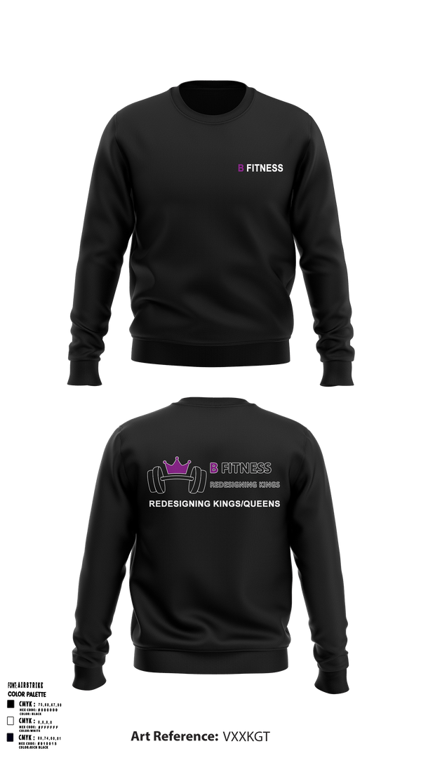 Crew Neck Sweatshirt, BFitnessBFitness, , Teamtime, Team time, sublimation, custom sports apparel, team uniforms, spirit wear, spiritwear, sports uniforms, custom shirts, team store, custom team store, fundraiser sports, apparel fundraiser