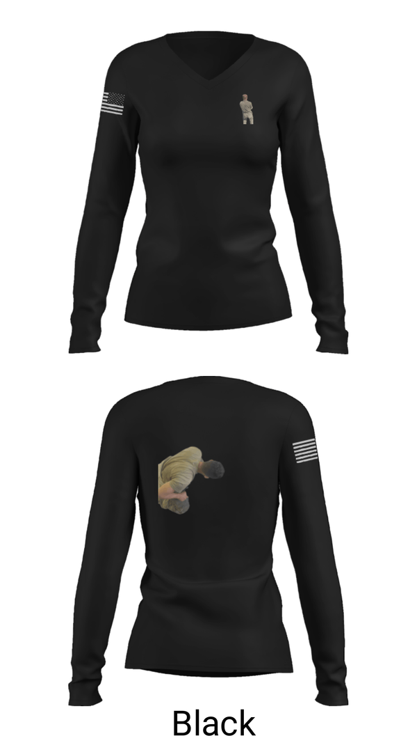 Women's Long Sleeve Vneck Shirt, , Army, Teamtime, Team time, sublimation, custom sports apparel, team uniforms, spirit wear, spiritwear, sports uniforms, custom shirts, team store, custom team store, fundraiser sports, apparel fundraiser
