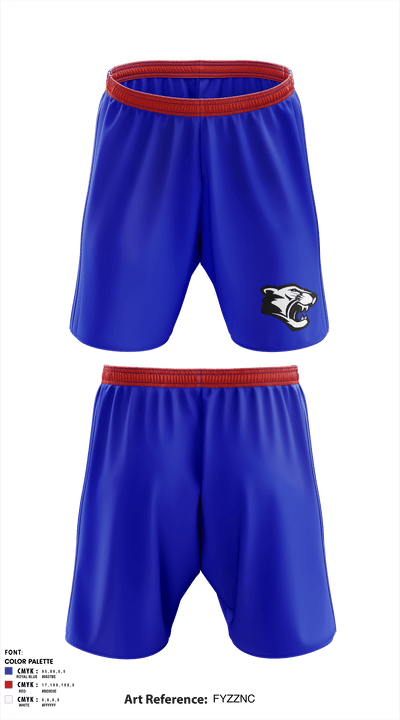 Mabel Canton Cougars 51242587 Athletic Shorts With Pockets - 1