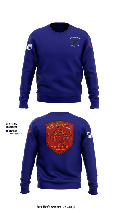Mid-Columbia Strike Team 42848271 Crew Neck Sweatshirt - 1