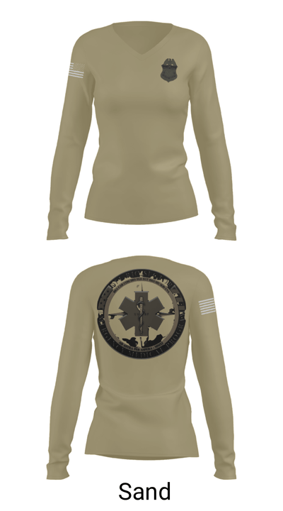 Border Patrol 70763119 Women's Long Sleeve V-neck Shirt - 42