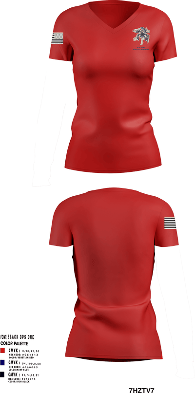 S-2 Food Service Division 2764857 Women's Short Sleeve V-neck Shirt - 1