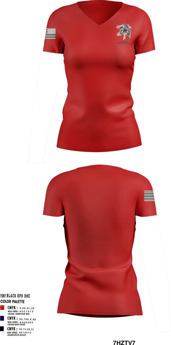 Women's Short Sleeve Vneck Shirt, S-2 Food Service Division, Navy, Teamtime, Team time, sublimation, custom sports apparel, team uniforms, spirit wear, spiritwear, sports uniforms, custom shirts, team store, custom team store, fundraiser sports, apparel fundraiser