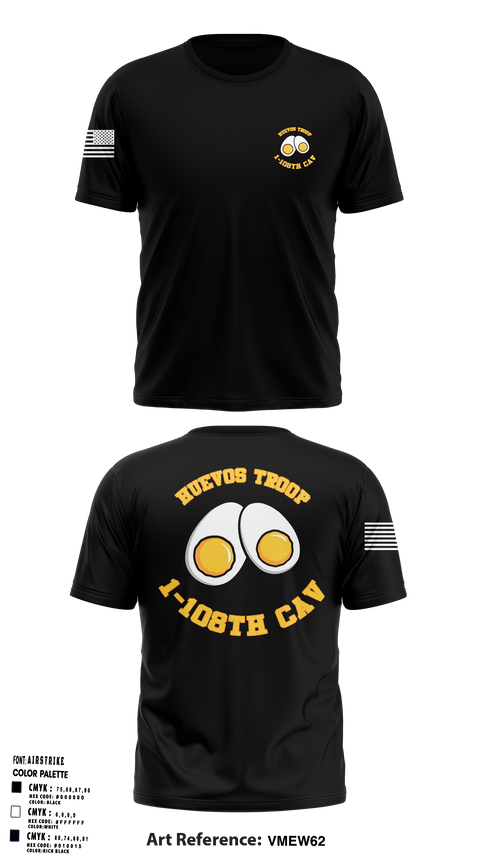 Short Sleeve Performance Shirt, 1-108 CAV HHT, Army, Teamtime, Team time, sublimation, custom sports apparel, team uniforms, spirit wear, spiritwear, sports uniforms, custom shirts, team store, custom team store, fundraiser sports, apparel fundraiser