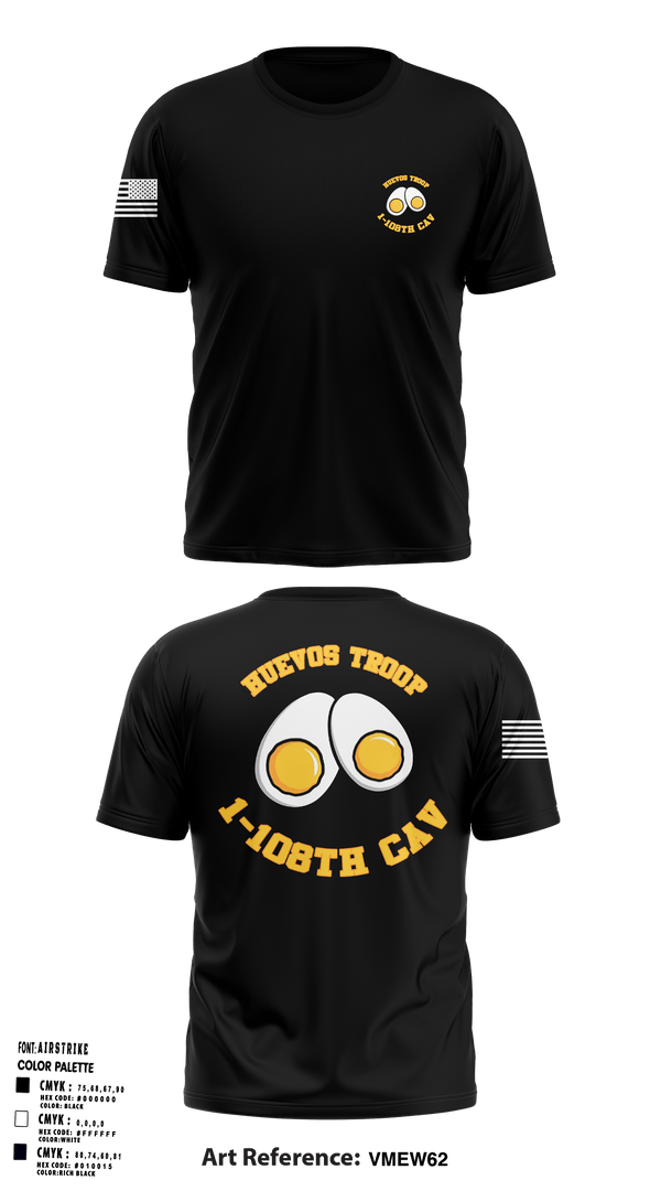 Short Sleeve Performance Shirt, 1-108 CAV HHT, Army, Teamtime, Team time, sublimation, custom sports apparel, team uniforms, spirit wear, spiritwear, sports uniforms, custom shirts, team store, custom team store, fundraiser sports, apparel fundraiser