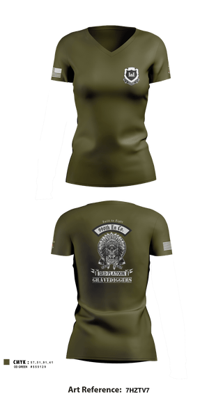Women's Short Sleeve Vneck Shirt, , Army, Teamtime, Team time, sublimation, custom sports apparel, team uniforms, spirit wear, spiritwear, sports uniforms, custom shirts, team store, custom team store, fundraiser sports, apparel fundraiser
