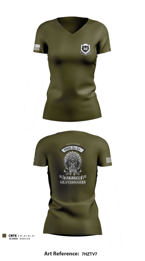 Women's Short Sleeve Vneck Shirt, , Army, Teamtime, Team time, sublimation, custom sports apparel, team uniforms, spirit wear, spiritwear, sports uniforms, custom shirts, team store, custom team store, fundraiser sports, apparel fundraiser