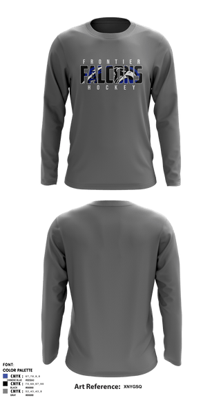 Long Sleeve Shooting Shirt, Frontier Central Hockey, Hockey, Teamtime, Team time, sublimation, custom sports apparel, team uniforms, spirit wear, spiritwear, sports uniforms, custom shirts, team store, custom team store, fundraiser sports, apparel fundraiser