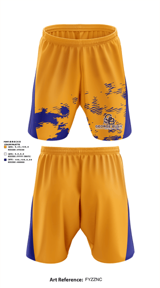 Athletic Shorts With Pockets, George Bush High School, Spirit Store, Teamtime, Team time, sublimation, custom sports apparel, team uniforms, spirit wear, spiritwear, sports uniforms, custom shirts, team store, custom team store, fundraiser sports, apparel fundraiser