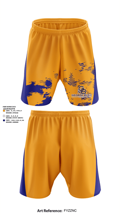 George Bush High School 29244877 Athletic Shorts With Pockets - 1