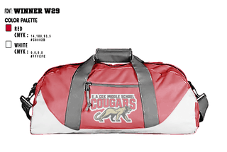 Duffle Bag, E A Cox Middle School Volleyball, Men's Volleyball, Teamtime, Team time, sublimation, custom sports apparel, team uniforms, spirit wear, spiritwear, sports uniforms, custom shirts, team store, custom team store, fundraiser sports, apparel fundraiser