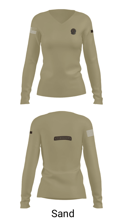 818 MSAS 69341067 Women's Long Sleeve V-neck Shirt - 47