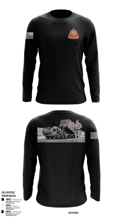 939th Transportation Company 18357037 Long Sleeve Performance Shirt - 1