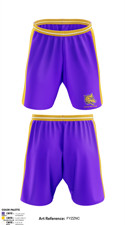 Cut Bank High School cheer 95252455 Athletic Shorts With Pockets - 1