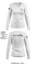 Eagle-6 Studios 4013441 Women's Long Sleeve V-neck Shirt - 2